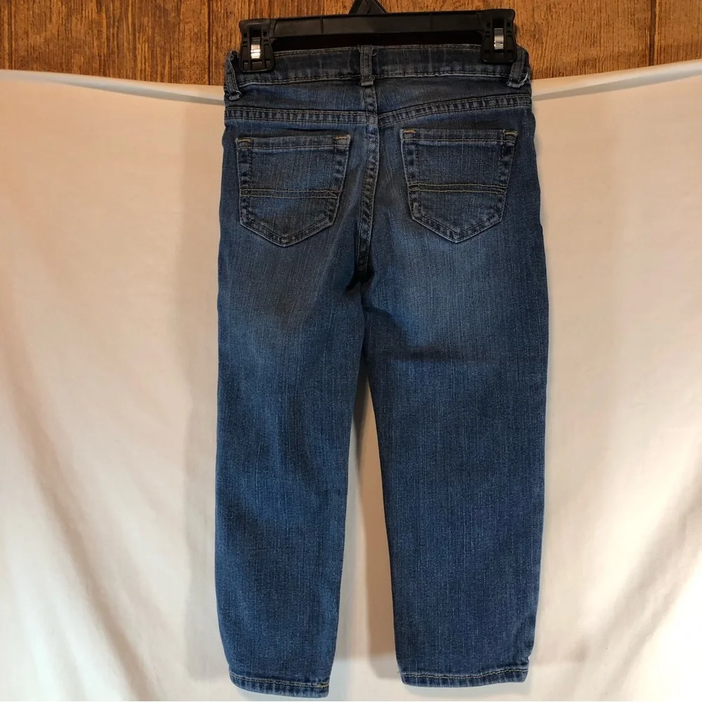 Place straight leg boys blue Jeans w/ expander’s (2 pair) size 4